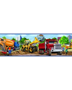 Elbow Grease Red Heavy Machinery Portrait Wallpaper Border Chesapeake BBC46461B