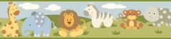 Simba Green Jungle Safari Cartoons Wallpaper Border Chesapeake BBC94182B