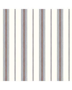Cabin Blue Stripe Wallpaper Sidewall Chesapeake DLR491010