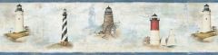 Chapin Blue Sunset Waters wallpaper border Chesapeake DLR53502B