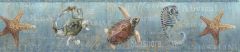 Coastal Teal Newport Lagoon wallpaper border Chesapeake DLR53533B