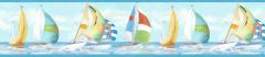 Miramar Teal Regatta wallpaper border Chesapeake DLR53571B