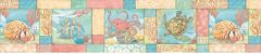 Carmel Aqua Monterey Bay wallpaper border Chesapeake DLR53581B