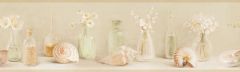 Cahoon Beige Sea Glass wallpaper border Chesapeake DLR53602B