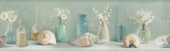 Cahoon Green Sea Glass wallpaper border Chesapeake DLR53603B