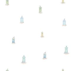 Sandy Neck Aqua Beach Cottage Toss Wallpaper Sidewall Chesapeake DLR54552