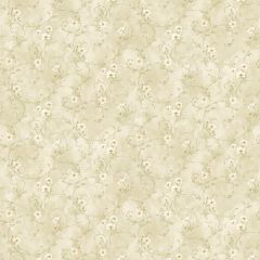 Capri Beige Floral Trail Wallpaper Sidewall Chesapeake DLR54634