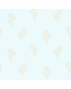 Islamorada Blue Coral Branch Wallpaper Sidewall Chesapeake DLR54661