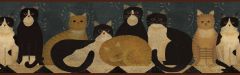 Green Country Cats Wallpaper Border Chesapeake FFR08171B