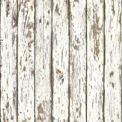 White Weathered Wood Wallpaper Sidewall Chesapeake FFR13281