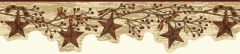 Neutral Tin Star Garland Wallpaper Border Chesapeake FFR15051B