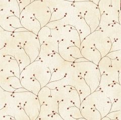 Taupe Rosehip Trail Wallpaper Sidewall Chesapeake FFR16154