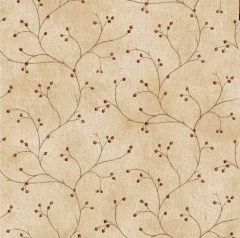 Beige Rosehip Trail Wallpaper Sidewall Chesapeake FFR16155