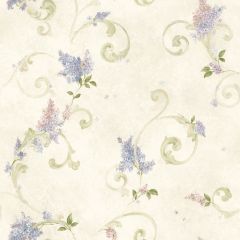 Neutrals Lilac Acanthus Wallpaper Sidewall Chesapeake FFR21601