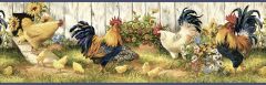 Yellow Hen House Wallpaper Border Chesapeake FFR24511B