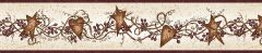 Neutral Tin Hearts & Stars Wallpaper Border Chesapeake FFR65171B