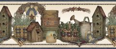Neutral Peace & Plenty Wallpaper Border Chesapeake FFR65281B