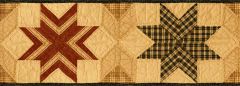 Red Star Quilt Wallpaper Border Chesapeake FFR65303B