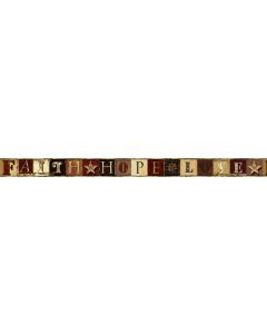 Red Faith Wallpaper Border Chesapeake FFR65331B