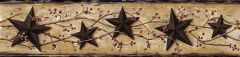 Black Heritage Tin Star Wallpaper Border Chesapeake FFR65362B