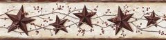Ruby Heritage Tin Star Wallpaper Border Chesapeake FFR65363B
