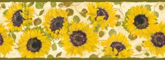 Yellow Summer Fields Wallpaper Border Chesapeake FFR65411B