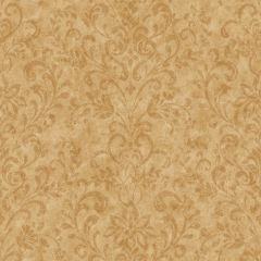 Yellow Country Damask Wallpaper Sidewall Chesapeake FFR66341