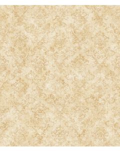 Beige Stencil Damask Wallpaper Sidewall Chesapeake FFR66356