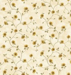 Neutrals Sunflower Trail Wallpaper Sidewall Chesapeake FFR93165