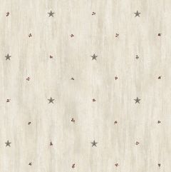 Ross Grey Star Sprig Toss Wallpaper Sidewall Chesapeake PUR09067