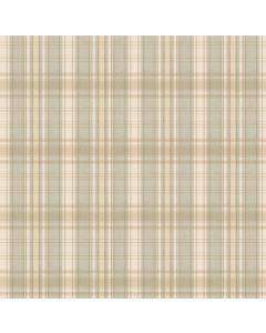Sunny Cream Tartan Wallpaper Sidewall Chesapeake PUR130417