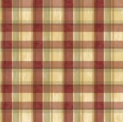 Sunday Red Tartan Wallpaper Sidewall Chesapeake PUR21531