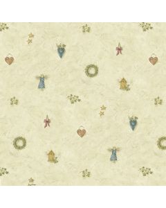 Essie Grey Wreath Spot Toss Wallpaper Sidewall Chesapeake PUR21711