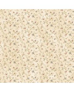 Calico White Busy Floral Toss Wallpaper Sidewall Chesapeake PUR44001