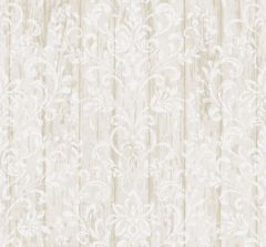Reba Grey Country Faux Wood Wallpaper Sidewall Chesapeake PUR44022