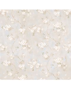 Braham Grey Country Floral Scroll Wallpaper Sidewall Chesapeake PUR44102