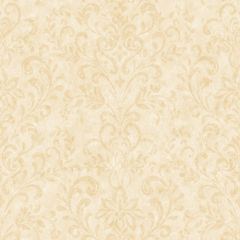 Phillip Cream Country Damask Wallpaper Sidewall Chesapeake PUR66345