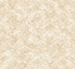 Evie Taupe Country Stencil Damask Wallpaper Sidewall Chesapeake PUR66359