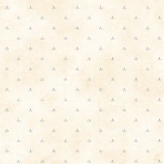 Ella Blue Paw Print Toss Wallpaper Sidewall Chesapeake PUR66412