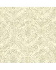 Hocking Hills Green Navajo Medallion Wallpaper Sidewall Chesapeake TLL01363