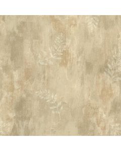 Fern Cottage Beige Leaf Toss Wallpaper Sidewall Chesapeake TLL01403