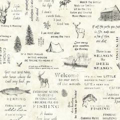 North Hills Cream Script Wallpaper Sidewall Chesapeake TLL01471