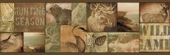 Trumball Brown Wild Game Wallpaper Border Chesapeake TLL01493B