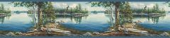 Caddo Navy Echo Lake Wallpaper Border Chesapeake TLL01511B