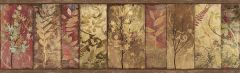 Lillinonah Brown Foliage Wallpaper Border Chesapeake TLL01552B