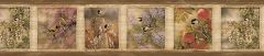 Oconee Brown Springfield Wallpaper Border Chesapeake TLL01572B