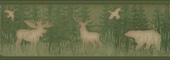 Saylorville Sage Lawndale Wallpaper Border Chesapeake TLL01602B