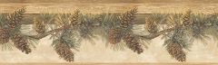 Pomona Maple Pine Hill Wallpaper Border Chesapeake TLL01631B