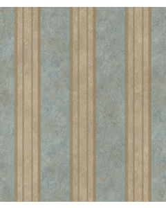 Sweetwater Aqua Tuscan Stripe Wallpaper Sidewall Chesapeake TLL26073
