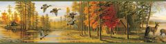 Hunnewell Sage Quiet Evening Wallpaper Border Chesapeake TLL35541B
